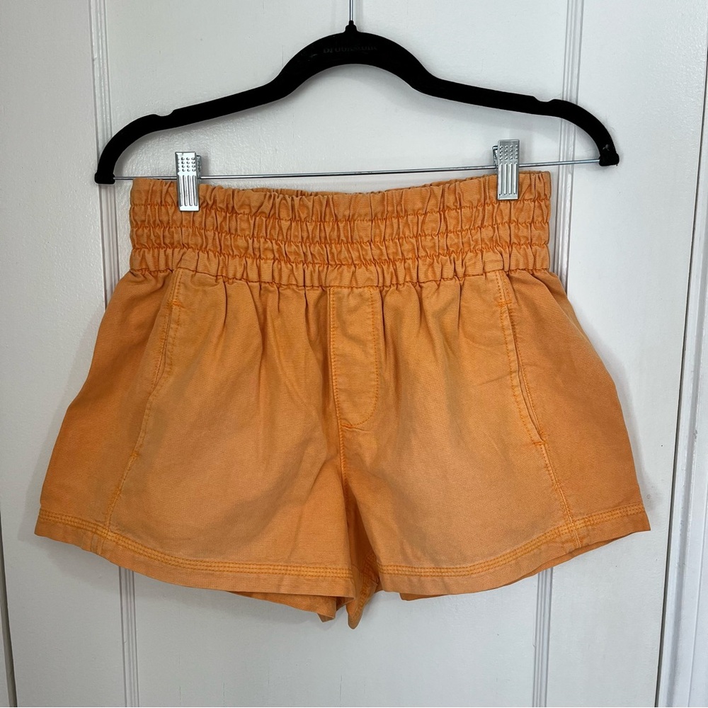 NWT Aerie High Waist Orange Women's Shorts - Picture 3 of 7
